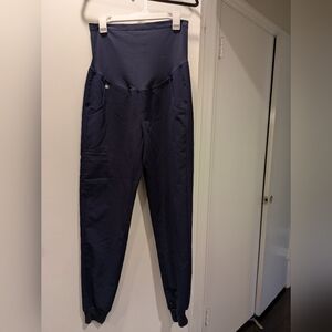 Figs Maternity Scrub Joggers Small Tall Navy